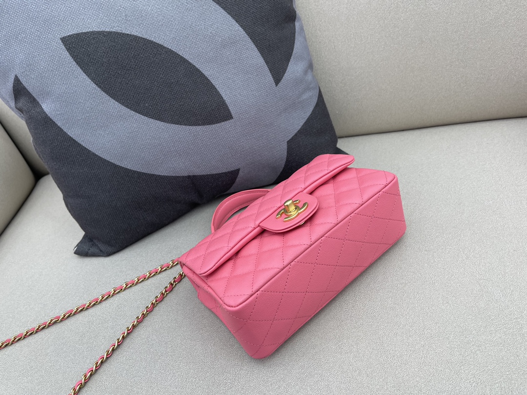 Small Classic Flap Lambskin Handbag Shoulder Bag AS2431 Pink